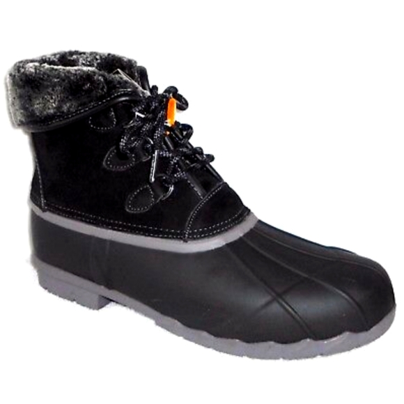 Black Sporto Defrost boots.  New and in the box.  Size 11 with extra laces. - Picture 1 of 5